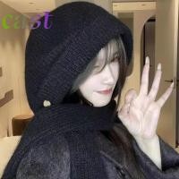 ราคา หล่อ ถักฤดูหนาวไหมพรม สีทึบคอป้องกันหมวกคลุมด้วยผ้า แฟชั่นนุ่มหนาอบอุ่นชิ้นเดียวผ้าพันคอหมวกกลางแจ้ง (48450643539)