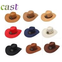 ราคา หมวกคาวบอยปีกกว้างหนังเทียม กันแดดได้ดี ออกแบบสไตล์วินเทจ ระบายอากาศเย็นสบาย (48800572224)