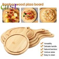 ราคา CAST 1 ชิ้นถาดพิซซ่าไม้ไผ่ เค้ก Bakeware Platter ไม้พิซซ่าบอร์ด รอบพร้อมที่จับ 6 7 8 9 10 นิ้วตัดหินถาดอบครัวเครื่องมือ (40654996036)