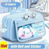 ราคา YOLOGO ดินสอ 1 ชิ้น ออร์แกนเก็บปากกาความจุขนาดใหญ่สีบริสุทธิ์ ผ้าใบหลายชั้นทนทาน Sanrio Kuromi อบเชยกระเป๋าเก็บเครื่องเขียนสําหรับสาวเด็ก (53650680677)