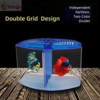 ราคา โยโลโก ตู้ปลาปลากัด กล่องแยกปลากัดใสตารางเดี่ยว คู่ พร้อมหญ้าน้ําพลาสติกกล่องเพาะพันธุ์ปลาสํานักงาน (42776331760)
