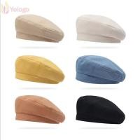 ราคา หมวกจิตรกร เบเร่ต์ผ้าฝ้ายสไตล์ญี่ปุ่น สีทึบย้อนยุคสำหรับเด็กผู้หญิง (57500637557)