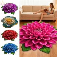 ราคา พรมปูพื้นลายดอกไม้คริสตัลกำมะหยี่ กันลื่นและดูดซับ สำหรับห้องน้ำและห้องนั่งเล่น (50950763442)