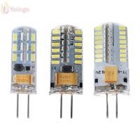 ราคา YOLOGO G4 ไฟ LED 12V เปลี่ยนหลอดไฟคริสตัล G4 Warm Cold White 1 5W 3W 4W 5W หลอดไฟฮาโลเจนตกแต่งบ้าน (46350287684)