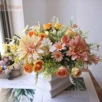 ราคา โยโลโก ดอกกุหลาบประดิษฐ์จากผ้าไหม สำหรับการตกแต่งห้องนอนและงานแต่งงาน (27791852642)