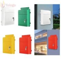ราคา Yologo กล่องจดหมายกล่องจดหมาย กล่องโพสต์พลาสติกติดผนัง น้ําหนักเบาพร้อมล็อคเปิดกว้างประหยัดพื้นที่กล่องไปรษณีย์สําหรับโฮมออฟฟิศลาน (25391772197)