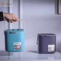 ราคา YOLOGO ถังขยะถังขยะ 2 ชั้น Drainer ถังขยะ คุณภาพพร้อมที่จับตะกร้าเก็บพลาสติกห้องครัว (46650089673)