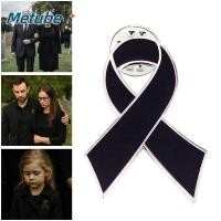 ราคา เข็มกลัดริบบิ้นสีดำ METUBE Memorial สำหรับงานศพและการไว้อาลัย (54651094843)