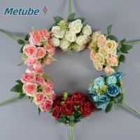 ราคา หลอดช่อดอกกุหลาบประดิษฐ์ 6 สี ขนาด 31 ซม ดอกโบตั๋นปลอม 10 หัว สำหรับตกแต่งงานแต่งงาน (48450773517)