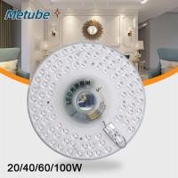 ราคา METUBE ไฟเพดาน AC Power 20W 40W 60W 100W ไฟแผง LED ไฟวงกลมทรงกลมแผงเปลี่ยนเพดานพัดลม (49150155317)