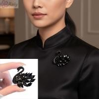 ราคา เข็มกลัดแฮนด์เมดประกายคริสตัลหงส์ สีดำ สำหรับงานสำคัญและแฟชั่น (54401104612)