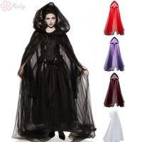 ราคา เสื้อคลุมลายลูกไม้ พร้อมฮู้ดขนาดใหญ่ สีดำสไตล์วินเทจ สำหรับเทศกาลฮาโลวีน (27043421935)