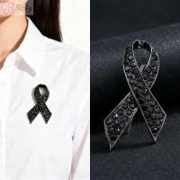 ราคา เข็มกลัดริบบิ้นสีดำ Rhinestone สำหรับงานไว้อาลัยROLY Memorial Black Badge (40776277844)