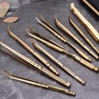 ราคา ROLY คลิปไม้ชา แหนบชาญี่ปุ่นทองเหลือง ไม้พายใบแบบดั้งเดิมแบบยาว Teaware (48550155274)