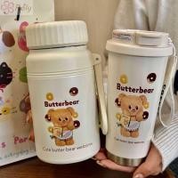 ราคา ร็อคลี่ เนยหมีถ้วย 500 1000มล สแตนเลสถ้วยสูญญากาศ ดื่มการ์ตูนความร้อนรถถ้วย (27678253610)