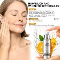 ราคา TECF Vitamin C Serum Anti Aging With Hyaluronic Acid Vitamin E 20 Super C Retinol Serum Collagen Peptides Brightening Firming Wrinkle Serum for Face (44551134689)