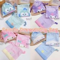 ราคา TECF Mini Bundle Pocket สองด้านการ์ตูน Sanrio Kuromi Drawstring Bag โพลีเอสเตอร์กระเป๋าผ้า Kawaii กระเป๋าเครื่องสําอางเหรียญการพิมพ์กระเป๋า (41764781632)