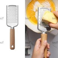 ราคา อุณหภูมิ ที่ขูดชีส ที่ขูดชีสกันลื่นแบบใช้มือถือแบน อเนกประสงค์ได้อย่างรวดเร็วสแตนเลสด้ามไม้มะนาวเซอร์สําหรับอุปกรณ์ครัว (51200135348)
