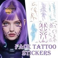ราคา สติกเกอร์รอยสักชั่วคราว สีสันสดใส สำหรับคอสเพลย์และศิลปะบนใบหน้า (57400322896)