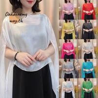 ราคา OAKDENEMYWAY ชุดราตรียาว ผ้าชีฟองสีขาวบริสุทธิ์ สำหรับผู้หญิง กับผ้าคลุมไหล่และเสื้อโค้ทแฟชั่น (54200818274)