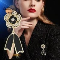 ราคา เข็มกลัดริบบิ้นสีดำและขาวพร้อมลายภาพวาดคาเมลเลีย เหมาะสำหรับเสื้อสูทหรือโอกาสพิเศษ (49501225855)