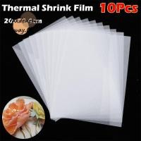 ราคา OAKDENEMYWAY 10 ชิ้นหดแผ่นพลาสติก สนุก DIY ฟิล์มหดความร้อน แฟชั่นโปร่งแสงหด Art กระดาษฟิล์มสําหรับ Handmade อุปกรณ์ทํา Party Deco (47500638294)
