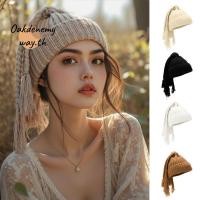 ราคา หมวกถักฤดูหนาวทรงฮิปฮอป สไตล์เดรดล็อกส์ พร้อมลายบีนนี่สีทึบ อบอุ่นและนุ่มสบาย (47300615756)