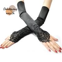 ราคา ถุงมือข้อศอกแบบไม่มีปลายนิ้ว สำหรับเจ้าสาว ดีไซน์แฟชั่นงานแต่งงาน (44025620830)