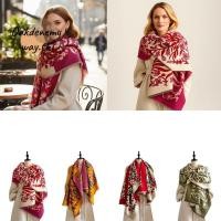 ราคา OAKDENEMYWAY ผ้าพันคอดีไซน์ดอกไม้ Jacquard พู่ปักลายดอกไม้ หนามาก กันลมและกันหนาวได้ดี เหมาะสำหรับฤดูหนาว (47951281143)