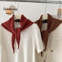 ราคา ผ้าคลุมไหล่อบอุ่นแบบสามเหลี่ยม สีทึบ ดีไซน์สไตล์เกาหลีสำหรับผู้หญิงในฤดูหนาว (46000684504)