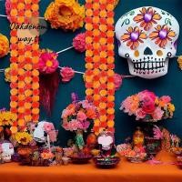 ราคา OKDENEMYWAY พวงมาลัยดาวเรือง พลาสติก ดอกไม้ดาวเรือง Pouja Diwali Fiesta Pooja Indian Décor Bendable ดอกไม้ประดิษฐ์พวงมาลัยดอกไม้ประดิษฐ์ (53451067430)