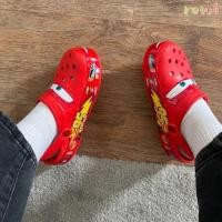 ราคา ROWL Lightning Mcqueen Pixar รองเท้าแตะสระว่ายน้ํากันลื่น รองเท้าแตะน่ารัก ชายหาด Outdoor การ์ตูนอะนิเมะ No95 รองเท้าแตะในรถยนต์รองเท้า (56250647529)