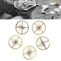 ราคา แถว 5ชิ้นนาฬิกาเคลื่อนไหวชิ้นส่วน ล้อสมดุลนาฬิกาโลหะผสมสีทอง ชิ้นส่วนซ่อมนาฬิกาที่มีความแม่นยําซ่อมนาฬิกา (52650698167)