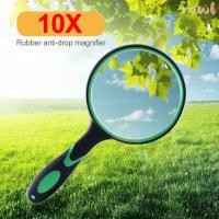 ราคา ROWL 1 ชิ้นแว่นขยายมือถือ โบราณมะฮอกกานีจับ 50 65 75 90 100 มิลลิเมตร 10X แว่นขยาย ทนทานหนาแก้วเลนส์แบบพกพา Eye Loupe สําหรับอ่านหนังสือ (52000059806)