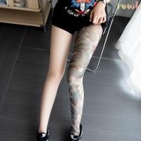 ราคา โรล์ ถุงเท้าขาเดียว ลายเส้นเหมือนรอยสัก ถุงเท้าแบบตาข่ายดีไซน์เก๋ไก๋ (50700092358)