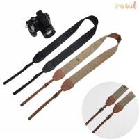 ราคา ROWL สายคล้องไหล่กล้อง โพลีเอสเตอร์ปรับไมโครเดี่ยว Universal Retro SLR กล้องสําหรับ G7x Nikon Fujifilm Zv 1 การบีบอัดที่สะดวกสบาย (57550664576)