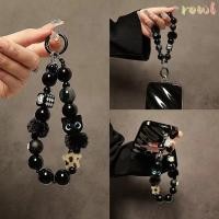 ราคา พวงมาลัยสายรัดข้อมือ การ์ตูนแมวสีดําโทรศัพท์มือถือเชือกเส้นเล็ก อินสร้อยข้อมือลูกปัดออกแบบป้องกันการสูญหายเชือกตุ๊กตารถพวงกุญแจกระเป๋าอุปก (56500664574)