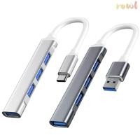 ราคา ROWL USB C HUB การส่งข้อมูล 4 พอร์ตอะแดปเตอร์ OTG USB 3 0 Splitter สําหรับแล็ปท็อปพีซี (50300664540)