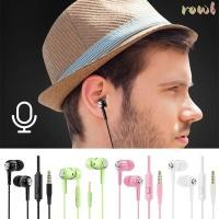ราคา ROWL หูฟัง 3 5 มม หูฟังชนิดใส่ในหูสเตอริโอ หูฟังเกมพร้อมไมโครโฟนเบสหูฟังแบบมีสายสากลสําหรับ Android Huawei โทรศัพท์มือถือคอมพิวเตอร์ MP3 (46050684655)