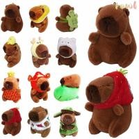 ราคา Rowl Plush Capybara พวงกุญแจ ตุ๊กตาสัตว์หลากสีจําลอง Capybara จี้ ของขวัญน่ารักของเล่นการ์ตูน Capybara หนูตะเภาหมวก Capybara ตุ๊กตาเด็ก (29329536524)
