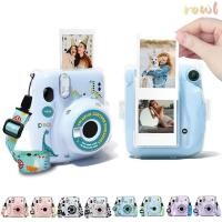 ราคา ROWL ฝาครอบกล้องกันกระแทกโปร่งใสสายคล้องไหล่กระเป๋าภาพสําหรับ Fujifilm Instax Mini 11 (52700181609)