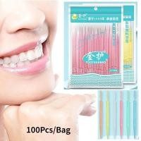 ราคา สุ่มสี 100 ชิ้น ถุง ไม้จิ้มฟัน แบบพกพา ไหมขัดฟัน สองหัว แปรงฟัน แบบใช้แล้วทิ้ง พร้อมแปรง ดูแลช่องปาก เครื่องมือทําความสะอาดฟัน ไม้จิ้มฟัน (19073946896)