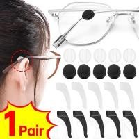 ราคา 1 คู่ ซิลิโคน กันลื่น ที่เกี่ยวหู กลม ป้องกันการหล่น ที่ยึดขาแว่นตา ใส สีดํา มินิ ที่ครอบหู แว่นตา อุปกรณ์แว่นตา (23063757922)