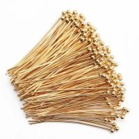 ราคา 100 ชิ้น ล็อต สเตนเลส โลหะ หัวบอล หมุด วัสดุหมุด ชุบทอง สําหรับทําเครื่องประดับ DIY อุปกรณ์ต่างหู ตะขอ ตัวเชื่อมต่อ เข็ม ลูกปัด สีทอง (14364139764)