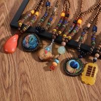 ราคา สร้อยคอ ลูกปัดไม้ยาว สไตล์โบฮีเมียน วินเทจ สําหรับผู้ชาย ผู้หญิง (21654602532)