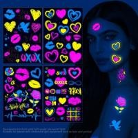 ราคา สติกเกอร์รอยสักชั่วคราว ลายหัวใจ เรืองแสง กันน้ํา อเนกประสงค์ สําหรับผู้หญิง และผู้ชาย เหมาะกับงานปาร์ตี้วันเกิด (19482475553)
