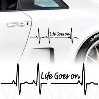 ราคา Life Goes On an EKG สติกเกอร์ติดรถ สร้างสรรค์ ตลก จักรยานไฟฟ้า ด้านหลัง รถ หน้าต่าง วาง ป้องกันรอยขีดข่วน กันน้ํา สติกเกอร์ตัวถังรถ ตกแต่งหน้าต่าง ประตูรถ ด้านข้าง (22255170963)
