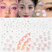 ราคา สติกเกอร์อะคริลิค รูปผีเสื้อ 3D มีกาวในตัว ประดับไข่มุก พลอยเทียม สําหรับแต่งหน้า DIY (23953212388)