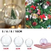 ราคา ลูกบอลพลาสติกใส แบบแขวน สูง 5 6 8 10 ซม สําหรับตกแต่งบ้าน เทศกาลคริสต์มาส DIY (21723144290)