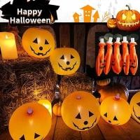 ราคา โคมไฟฟักทองฮาโลวีน ลูกโป่งฟักทองเรืองแสง LED อุปกรณ์ประกอบฉากตกแต่งปาร์ตี้ฮาโลวีน บรรยากาศฟักทองโคมไฟบอลลูนยาง เครื่องเติมลม (23774045607)